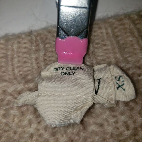 J. CREW Tan Wool Crew Neck Fishmans Sweater Womens Size XS - Picture 4 of 7